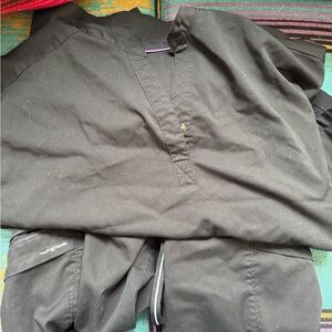 Black Medical Scrub Top and Pants